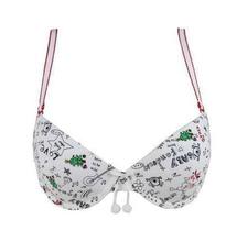 Spot Fini Poetry Cotton 3 4 slim with steel ring Poly Detachable Cute Comfort Girl Bra FB8113