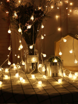 LED colored lights flashing light string lights starry romantic decoration Balcony window Christmas outdoor waterproof ball light string