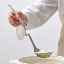 Strict selection of SUS304 stainless steel hanging wall spoon hanging wall hot pot soup spoon for leaking spoon thickened hemp hot and hot spoon in full congee spoon