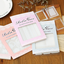 WEEK BAR white ink PTE stickers retro lace series creative hand tent DIY decorative stickers 4