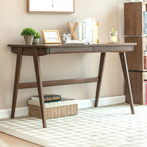 Umwood furniture pure solid wood desk 1 m oak desk writing desk study computer desk 1 2 m Nordic simplicity
