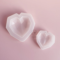 miss xiaomien diy crystal drops uv resin glue geometric heart-shaped mold Big Peach heart small peach heart silicone mold