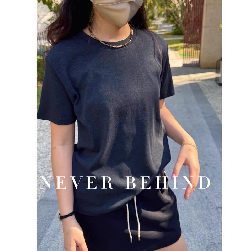 No Returns or Exchanges 6.14 Special Edition T-Shirt High-Quality Plain Short-Sleeve T-Shirt with Back Center Line Design No Returns or Exchanges 6.14 Special Edition T-Shirt High-Quality Plain Short-Sleeve T-Shirt with Back Center Line Design