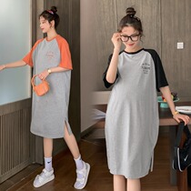 Pregnancy Woman Dress Summer Dress 2022 New Loose Large Code Pregnant Woman Lian Dress Summer Dress Summer Pregnant Woman Dress Summer Thin