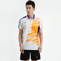 New couple short sleeve badminton suit women summer suit quick dry breathable volleyball suit table tennis sportswear men custom