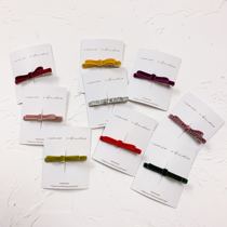 NIONIO STUDIO Japan imported velvet glitter bow bangs clip