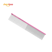 Shenbao pet row comb beauty row comb comb dog cat beauty Long Row comb comb dog hair comb