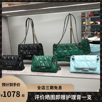 Di Sanna Womens Bag Fashion Retro Rhombus Chain Bag 2020 New Bag Dark Shadow Brief About 100 Hitch Satchel Shoulder Bag