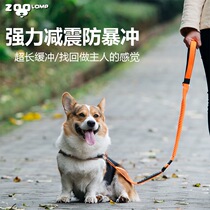 Explosion-proof dog walk without difficulty pet dog medium-sized dog multifunctional traction rope zoolomp Zulong