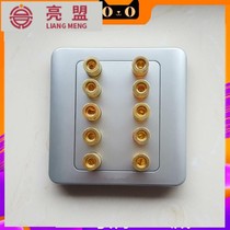 Type 86 silver grey II 46 80 bits sound box 2 holes 4 holes 6 holes 8 holes 10 head silver sound socket panel