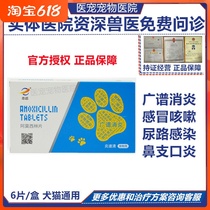 Zhiyuan Yan Speed Clear Pet Dog Cat Elimination Medicine Amoxicillin Sheet Skin Disease Anti-inflammatory Broad-spectrum Anti-inflammatory Dog Medicines