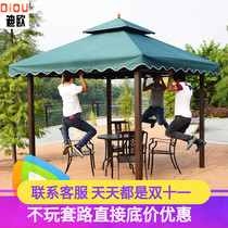 Outdoor four-pillar Pavilion courtyard pavilion balcony canopy sunshade tent outdoor terrace leisure pavilion large advertising Pavilion