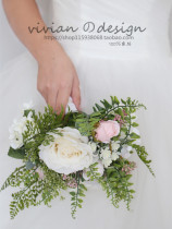 Vivienne design wedding wedding home bridal bridesmaid flower girl holding flower wedding fresh natural bouquet