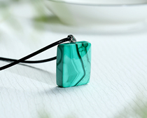 Natural malachite pendant with peacock pattern Nothing brand for men and women