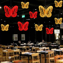 New Years Spring Festival decorations arranged Jewellery shop shop window Supermarket Atmosphere Decoration Supermarket Mall store Ceiling Pendant