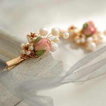 Hairpin simple style temperament Hanfu headdress accessories clip beautiful eternal life lace clip Fashion wild jewelry female