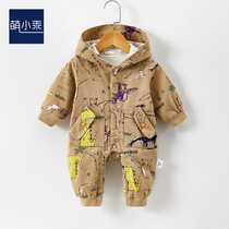 Baby one-piece clothes in spring and autumn clothes for men and women baby clothes baby newborn khalakatong climb to the autumn