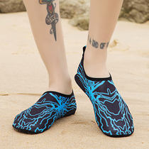 Mens and womens drifting soft shoes Snorkeling shoes Diving beach shoes Non-slip treadmill shoes Beach socks couple wading swimming shoes