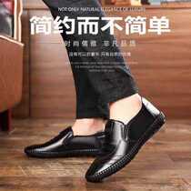 Wenzhou straight hair playful bird leather mens handmade leather shoes D9