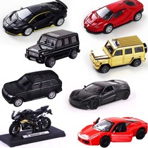 Black Alloy Car Model Cake Decoration Pendulum plug-in roadster G63 off-road car Reforce male god over birthday