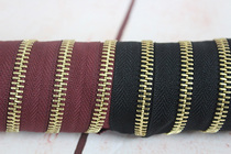 Imported Japanese YKK5 gold zipper slider handmade DIY accessories number 3 silver zipper