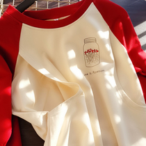 Spring and Autumn nursing clothing thin sweater long sleeve pregnant mother clothing Dual-use breastfeeding feeding clothing Milk jacket top