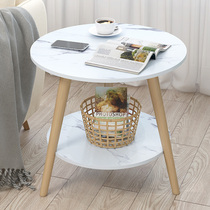 Coffee table simple Nordic living room small apartment sofa side few Mini Round Table home simple bedside table low table