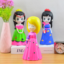 Large colored plaster doll white embryo stall toy Childrens diy handmade shop graffiti vinyl piggy bank