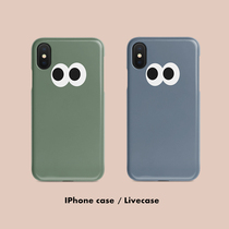 South Korean ins net red with big eyes Apple xr mobile phone shell iphone xs max 8plus full package soft 7