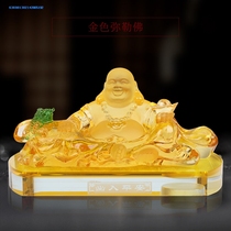 Maitreya Buddha car decoration Buddha perfume seat Creative car car interior car decoration Car decoration supplies Glass Buddha