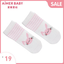Adore children Baby baby female baby socks Adore rabbit printed childrens socks AB1941621