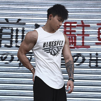 BLUESFLY sports vest summer new men running print training fitness breathable loose casual top