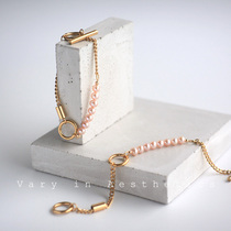 2020 New Tide ins style in Europe and America original design coarse chain natural freshwater true pearl bracelet female does not fade
