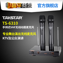 Takstar Wins TS-6310 Wireless Microphone One Drag Two Home Conference KTV Stage Performance Microphones