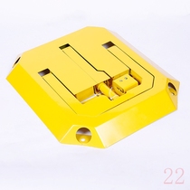 Anti-pressure octagonal parking lock non-punching car space-occupying garage floor lock octagonal lock octagonal lock