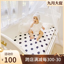 ins crib bedside anti-collision breathable cotton Morandi fence soft bag baby bedding four seasons Universal