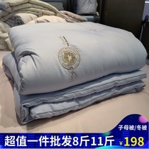 Abrasive cashmere quilt spring and autumn quilt winter quilt two-in-one mother was thickened and warm in four seasons