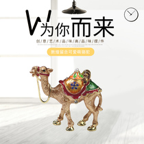 Dunhuang camel ornaments Alloy diamond jewelry box Home desktop ornaments Craft cultural and creative tourism souvenirs
