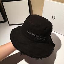 East Gate Letters Fisherman Hat Girls Summer Sun Sun Sunscreen Hat Han Edition Casual 100 Hitch Personality Tidal pelvic hat