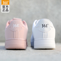 361 womens shoes Sports shoes board shoes White shoes Air Force one 2021 summer casual shoes 361 degrees autumn white shoes