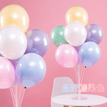 Table floating balloon decoration baby birthday wedding opening scene layout balloon table floating bracket column transparent base