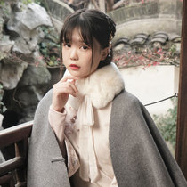Chuandai: tie small velvet autumn and winter retro wild warm wool collar collar collar cheongsam collocation recommendation