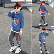 Childrens clothing boys autumn suit 2021 Spring and Autumn new boys big childrens clothes sports handsome foreign tide