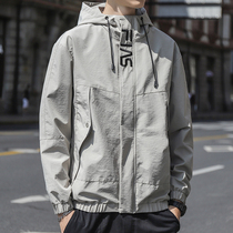 2021 spring new mens coat Korean fashion casual handsome spring and autumn loose tooling jacket mens coat