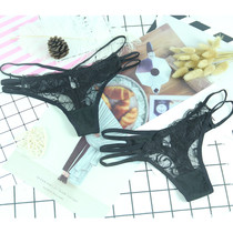 C- 36 do not return do not change ladies sexy thin band thong black small size half transparent seduction T underwear