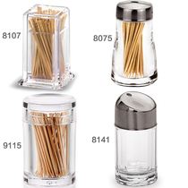  Suitable for hotel ktv toothpick tube toothpick bottle transparent plastic round with hole hotel restaurant toothpick box