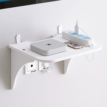 Living room TV wall set-top box shelf Router hole-free storage bracket Wall-mounted wall wifi pylons