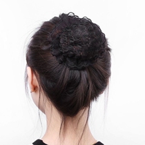 Children dance black invisible hair net net hair net bag ballet performance with 1 set of 5 professional floral headdress