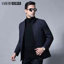 Labov jacket mens mid-aged thin business casual long sleeve jacket free of hot spring fall sweaters manmade men s