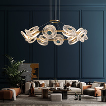 All copper light luxury chandelier living room lamp post modern simple atmospheric restaurant Chandelier Creative personality 2021 new lamps